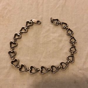 Sterling Silver Heart Bracelet